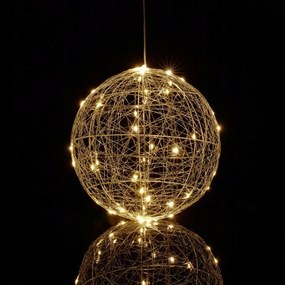 Relaxdays LenyƱgözĆ Led DekorĂĄciĂłs Gömb Ă 25 cm