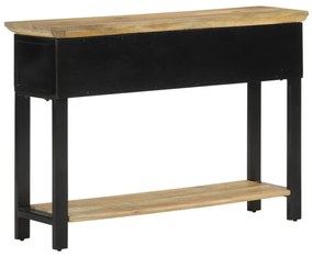 tömör nyers mangófa tálalóasztal 110x30x75 cm