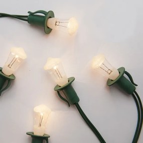 Karácsonyi lánc LANTERN 12xE10/10,7m meleg fehér