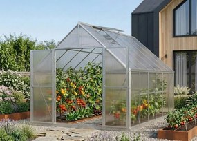 üvegház LANITPLAST SARANA 8x12 PC 4 mm ezüst színű LG4748