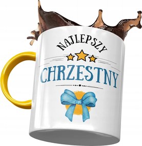 Sárga Bögre Keresztelő Családnak Ajándék Nyomtatott Fotóval