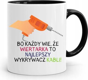 Bögre Fekete Építő Barkács Szakember Ajándék fényképes nyomtatással