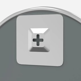 ezüstszínű falitükör Ø 30 cm Kerek