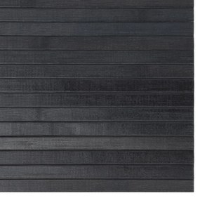 négyszögletű szürke bambusz szőnyeg 60 x 100 cm