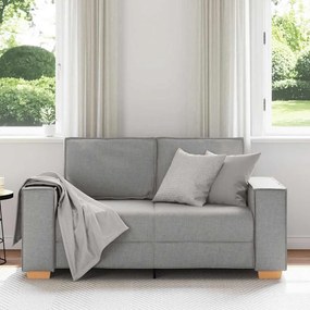 kétszemélyes, felhőszürke szövetkanapé 120 cm