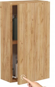 Függő fürdőszoba szekrény tölgy craft arany fürdőszoba stílusos szerkezet 30