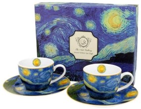 Porcelán csésze - 110ml - Van Gogh: Csillagos éj