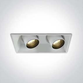 One Light The Recessed Cylinders 51211C/W/W Beépíthető spotlámpa 2x11W/LED 3000K 820lm IP20