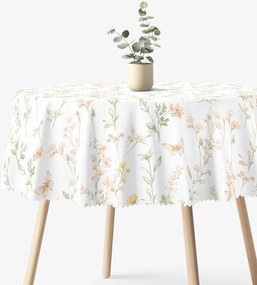 Goldea kör alakú teflonos terítő - pillangós kert Ø 130 cm