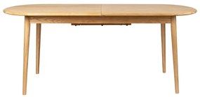 Bővíthető étkezőasztal tölgyfa dekoros asztallappal és hosszabbító asztallappal 90x180 cm Twist – Zuiver