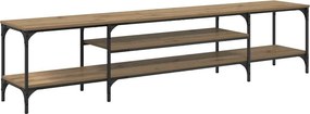vidaXL TV szekrény Artisan tölgy 201 x 35 x 45 cm Műszaki fa és vas