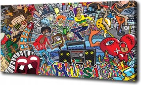 Vászonkép Zenés kollázs 100x70 cm