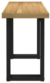 íróasztal NOAIN U alakú lábak 120x50x75 cm tömör fa fenyőfa