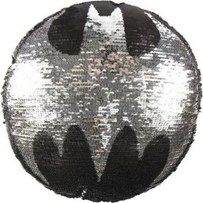 Batman Symbol átfordítható flitteres formapárna 30 cm