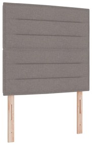 Box Spring Ágy Matraccal Bézs 80x200 cm Szövet