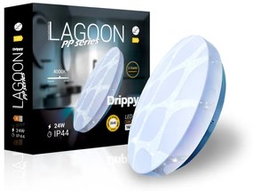 Lagoon Drippy 24 W-os ø390 mm kerek natúr fehér mennyezeti lámpa IP44-es védettségű