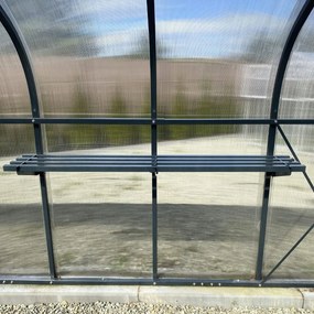 Polc polikarbonát üvegházhoz 150 cm Ptf Lengyel Antracit Premium Plus