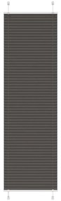 pliszírozott redőny fekete 60x200 cm szövetszélesség 59,4 cm