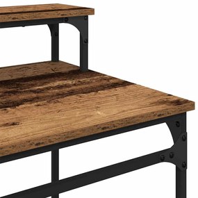 vidaXL Asztal Öreg fa 80 x 50 x 90 cm Faanyag