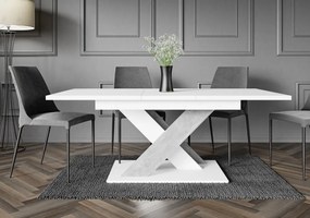 Maasix WTS 4-8 személyes bővíthető étkezőasztal Fehér