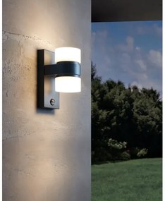 Eglo 96276 - LED Kültéri fali lámpa a mozgásérzékelős ATOLLARI 2xLED/6W