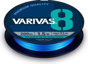 VARIVAS PE 8 BLUE EDITION 150m #0.8 0.148mm 16lb Fluo Ocean Blue