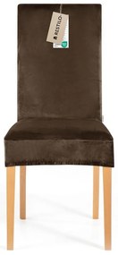 Barna gumis szék huzat szett 4 db-os 48 cm Sento – Restilo
