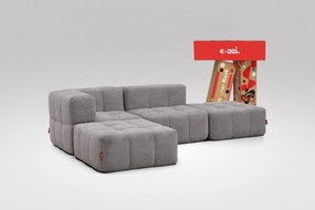 4 Teiliges Modulares Sofa – Grau