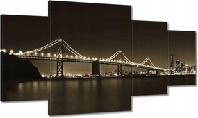 Festmények 160x90 Híd az éjszakában szépia