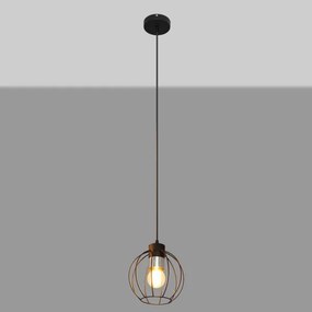 Csillár zsinóron STARLIGHT 1xE27/15W/230V fekete/ezüst