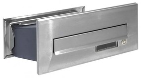 S5T beépíthető postaláda RAL7016 + rozsdamentes, 7016 antracit + rozsdamentes