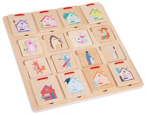 Hol bújt el, nyitogatós logikai fajáték