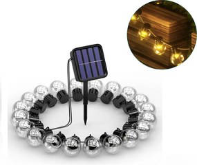 Napelemes Kerti Lámpák Led Napelemes Fényfüzér Retro Loft Terasz Erkély