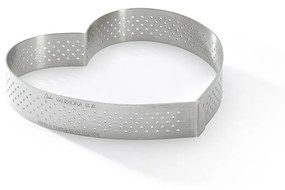 De Buyer 3099.51 perforált tortakeret Szív 12 cm,rozsdamentes acél