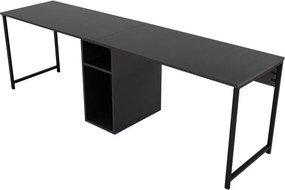 Twin Study Desk - antracit/fekete íróasztal