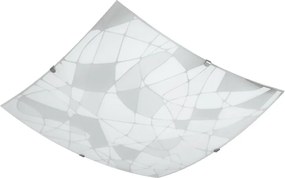 PREZENT 45115 FERRATA Ufo Lámpa Fehér, Matt Fehér, Króm E27 IP20