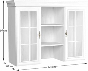 vitrines faliszekrény, sosna andersen, KORA KN4