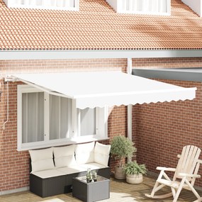 Automatikus behúzható napellenző fehér 350x250 cm