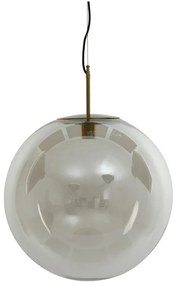 Bronzszínű függőlámpa üveg búrával ø 48 cm Medina – Light & Living