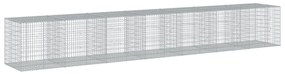 horganyzott vas gabion kosár fedéllel 700 x 100 x 100 cm