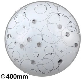 RÁBALUX 1862 JOLLY Ufo Lámpa Fehér Mintás E27 IP20