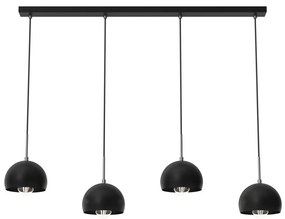 Csillár zsinóron COOL 4xE27/60W/230V fekete