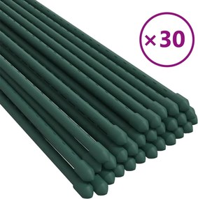 vidaXL 30 db zöld acél kerti növénykaró 180 cm