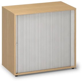 Alacsony lamellákkal ellátott szekrény ProOffice 80 x 45 x 74,2 cm, bükkfa