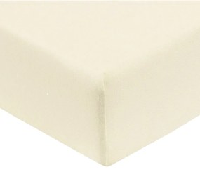 Lepedő Jersey krém TiaHome - 90x200cm