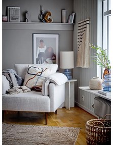 Kék asztali lámpa textil búrával (magasság 51 cm) Fabiola – Bloomingville