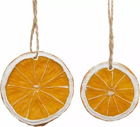 Bomba Medál Narancssárga karácsonyfadísz karácsonyra 2 db