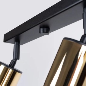 Sollux SL.1387 - Spotlámpa WINX 4xGU10/10W/230V fekete/arany