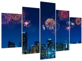 Kép - tűzijáték Miamiban (150x105 cm)