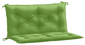 2 db melange zöld szövet kerti pad párna 100 x 50 x 7 cm
